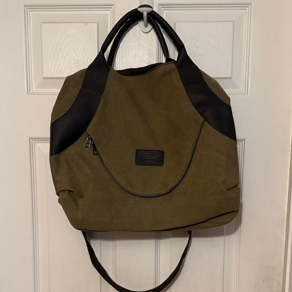 Olive and Black Bag